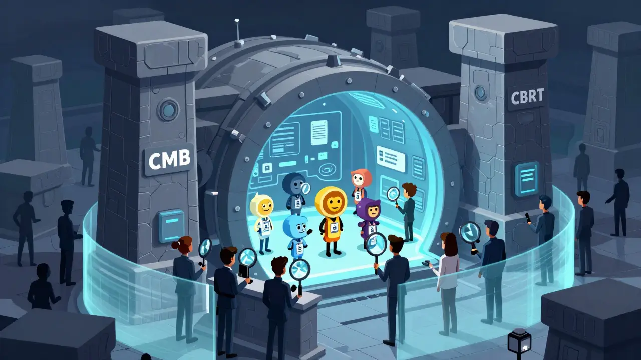 Illustration of strict regulatory oversight and compliance in Turkish crypto markets