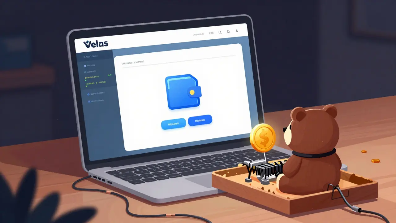 Digital wallet lured into a phishing trap disguised as a website