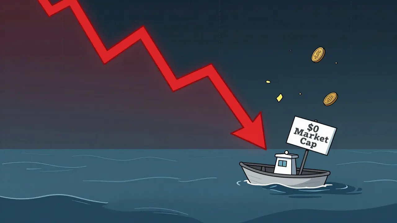 Lonely boat in empty ocean symbolizing low liquidity