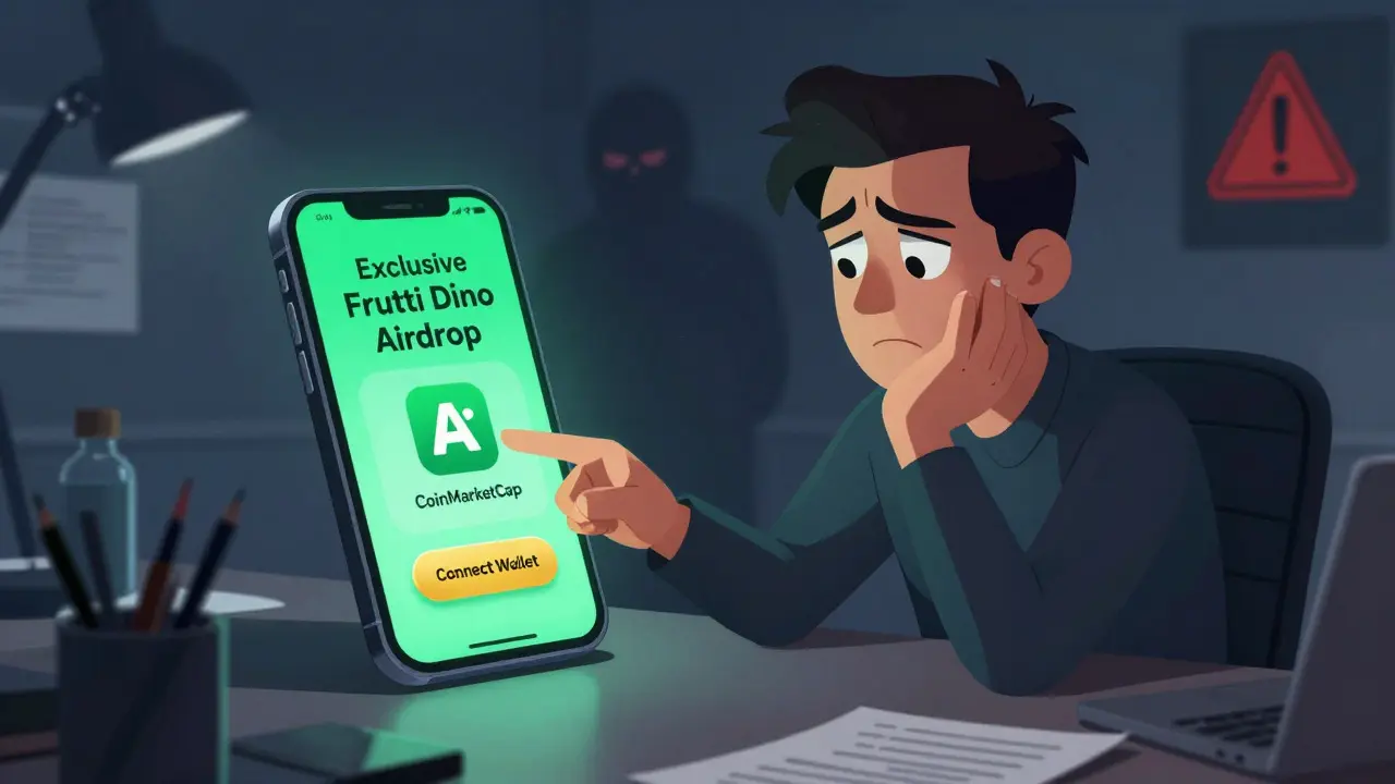 Is the Frutti Dino (FDT) x CoinMarketCap Airdrop Real? Scam Alert & Safety Guide