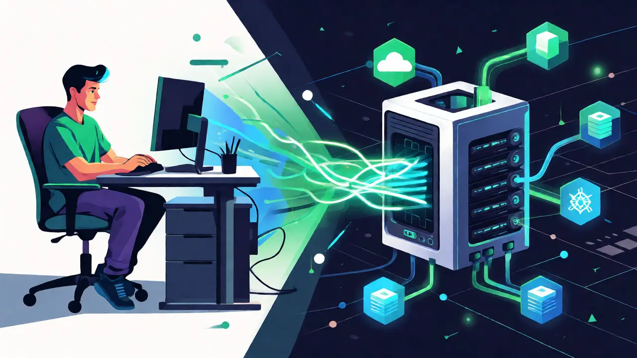 Home GPU connecting to a global decentralized network